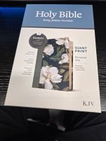 KJV Giant Print Personal Size Magnolia Cover