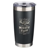 Mugs-Be Strong in the Lord - Black - Stainless Steel