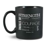 Mugs-Strength Jos. 1:9 - Black