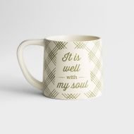 Mugs-It Is Well - Dark Green Lettering