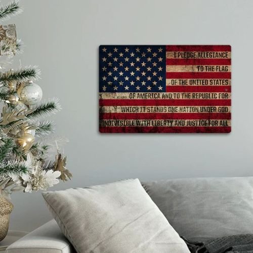 Wall Decor-Allegiance Flag - UV Steel